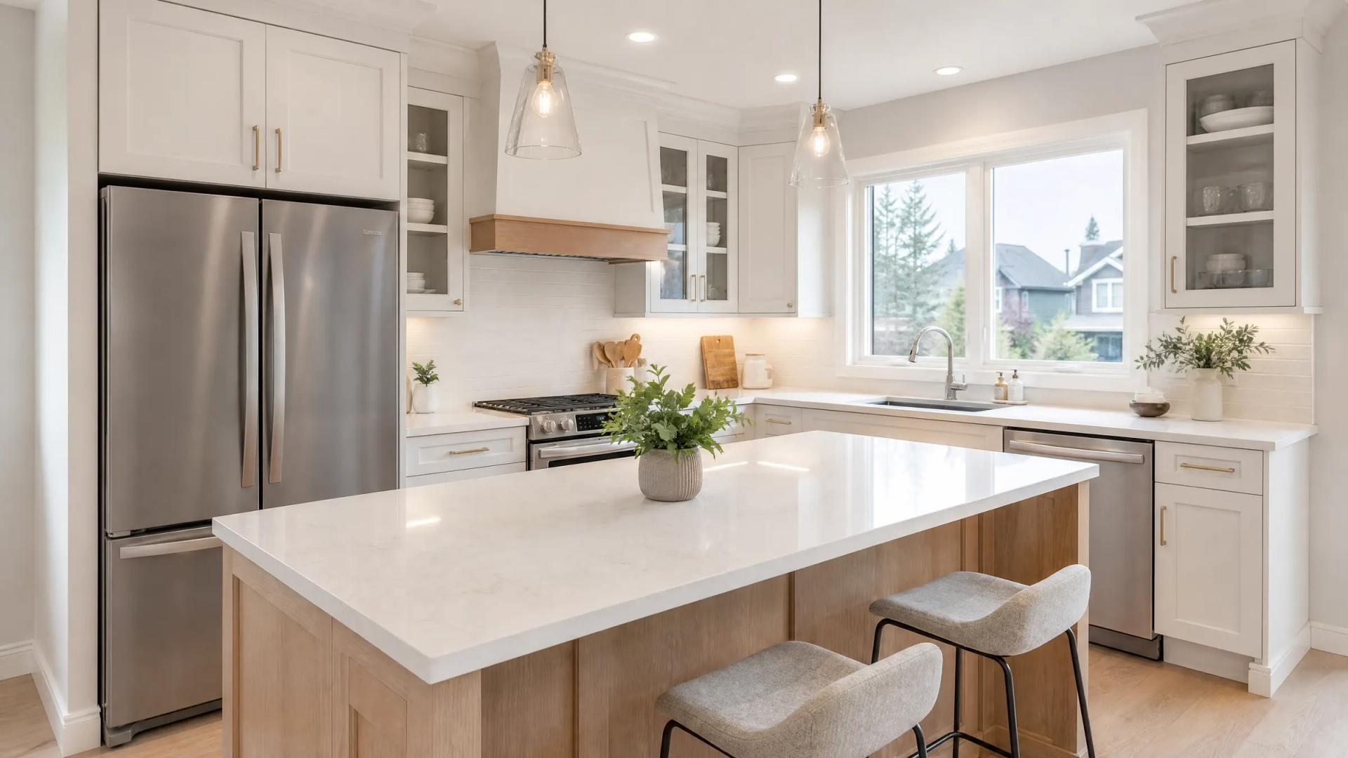 A kitchen kept to a steady standard